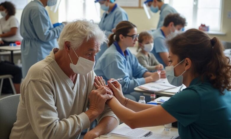 醫院啟動雙疫苗快速接種站 推動流感疫苗與新冠疫苗接種